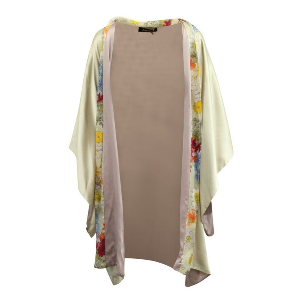 Jenny Packham Floral Border Robe in Gold Silk